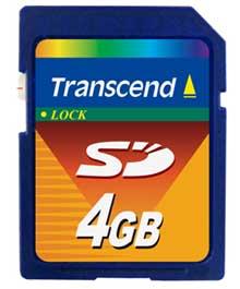 SD Transcend 4GB
